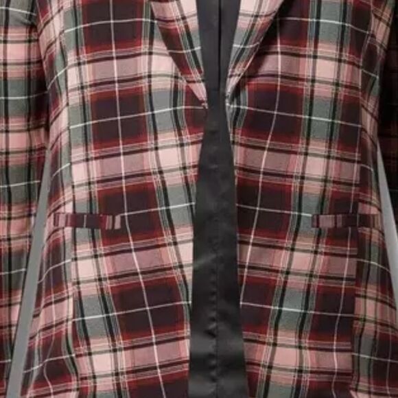 Torrid Plaid Blazer Vintage inspired, Punk, Grunge, Y2K, And trendy 3X NWT - Picture 4 of 13